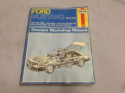 MUST3 FORD MUSTANG V8/V6 WORKSHOP MANUAL 1979 - 1980 - MG Sales & Service - 1