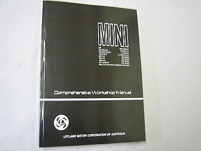 MANMINI LEYLAND MINI COOPER CLUBMAN MOKE GENUINE WORKSHOP MANUAL AUST EDITION - MG Sales & Service