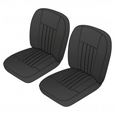 641-170 641-170 S/KIT FR MGB62-68 BK LEATHER
