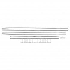 453-478 AHH6103SHW MG MGB SIDE MOULDING SET 6PC WITH FITTING KIT
