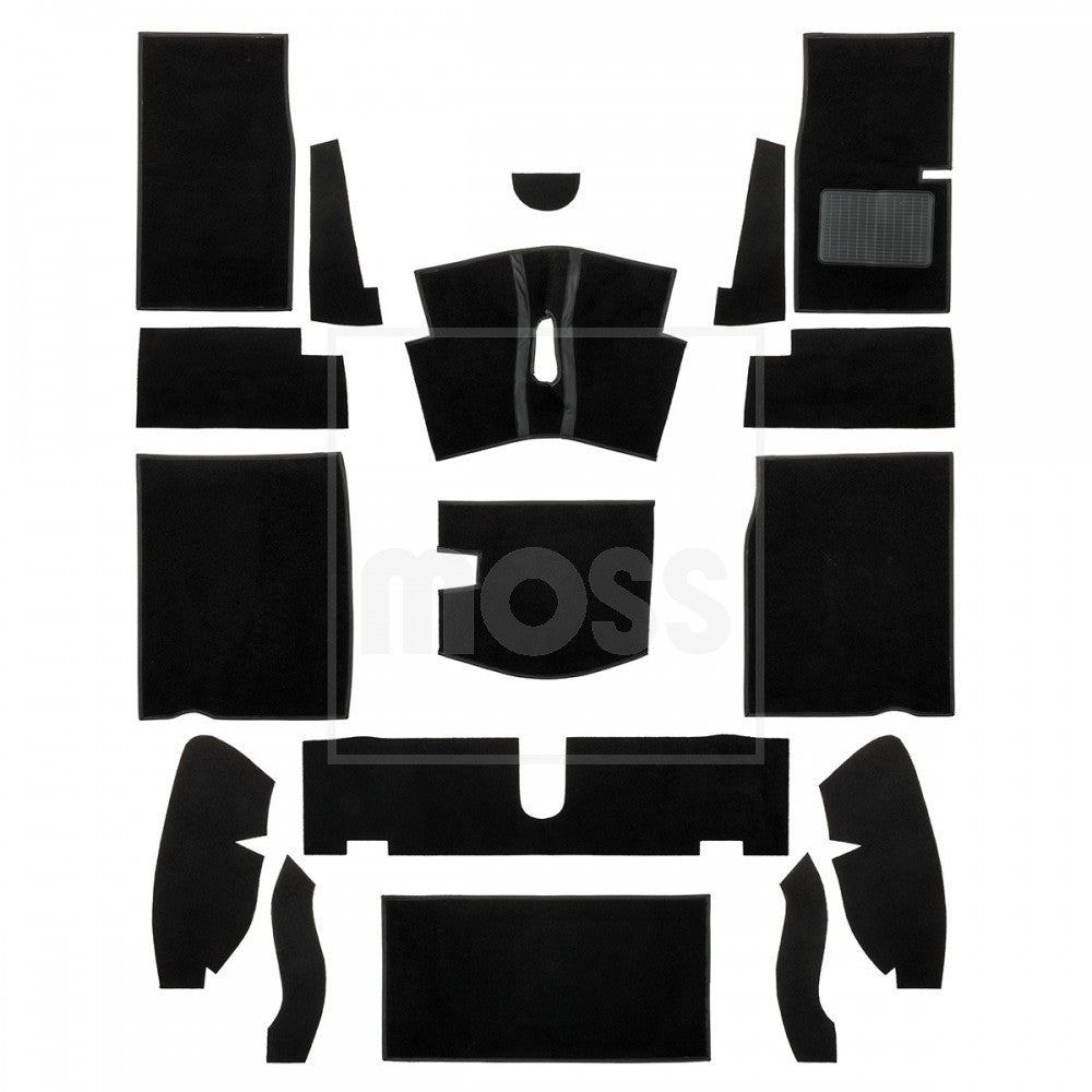 CSA1005Z 67-74 BLACK RHD CARPET KIT BUDGET MIDGET