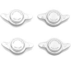 674-670/680 MG MGB GT EARED KNOCK ON WHEEL SPINNERS 8TPI SET (4) NO LOGO