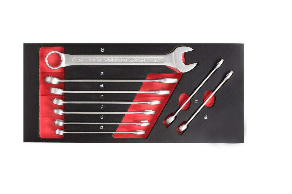 T-F1ET100 9 pc SPANNER SET 1/3 DRAWER FIXMAN