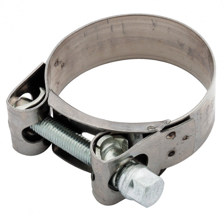 412-025 TT9930S EXHAUST CLAMP MIKALOR FLAT BAND TYPE 1-1/2in S/S