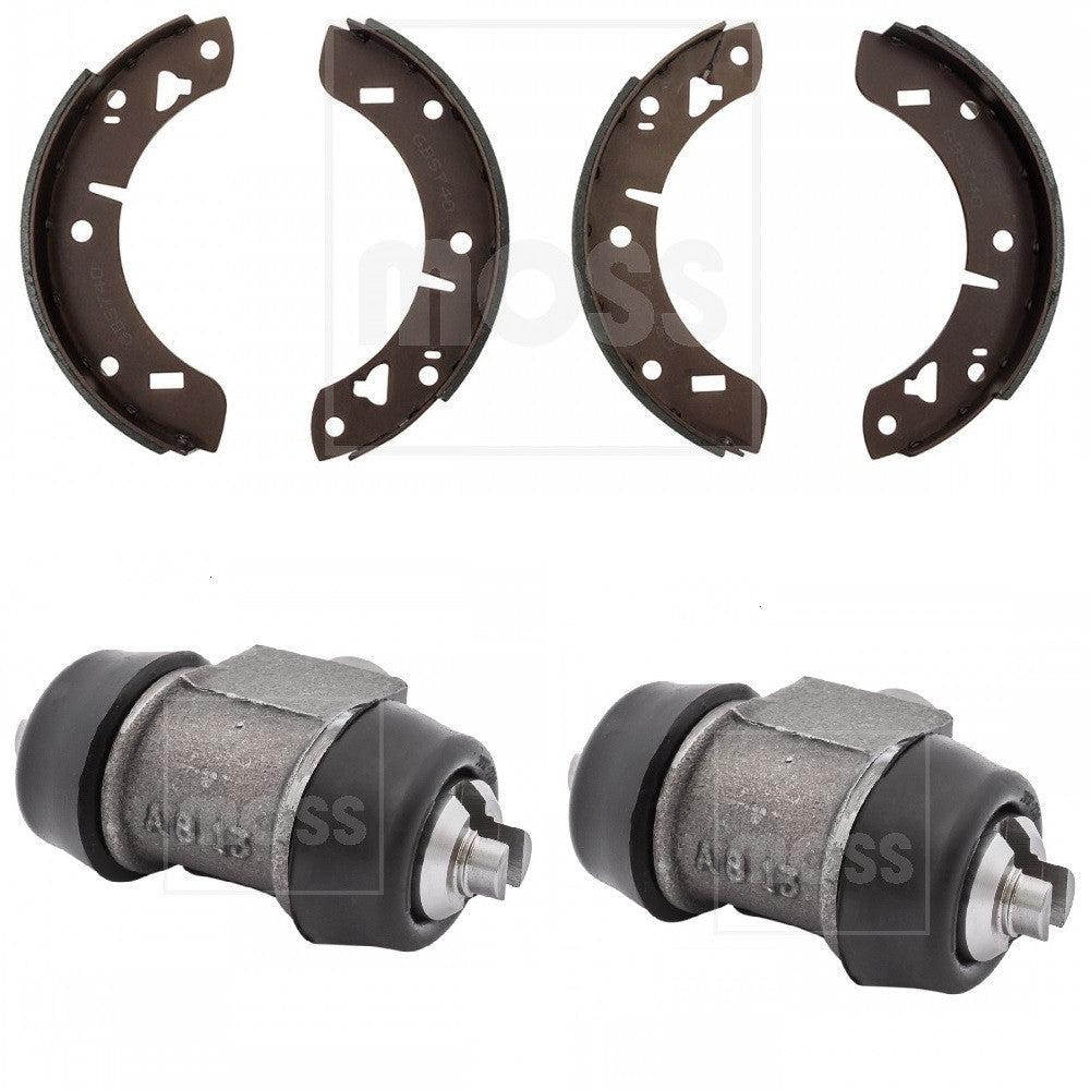 182-100GTK MG MGBGT REAR BRAKE KIT WHEEL CYLINDERS & SHOES