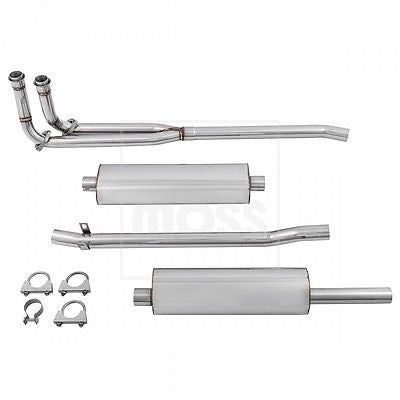 454-569 MG MGB TOURIST TROPHY STAINLESS STEEL EXHAUST SYSTEM 62-74 - MG Sales & Service