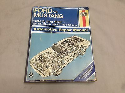 MUST1 FORD MUSTANG V8 WORKSHOP MANUAL 1964 1/2 - 1973 - MG Sales & Service - 1