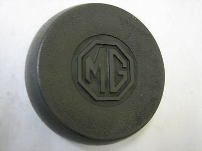 408-260BS BHA4979 MG MGB STEERING WHEEL CENTRE PAD - MG LOGO BADGE BLACK - MG Sales & Service - 1