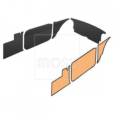 643-350 MG MGB MK1 BLACK PANEL TRIM KIT - MG Sales & Service