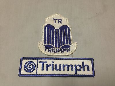 TRIPATCH TRIUMPH CLOTH PATCHES - BLUE/WHITE - MG Sales & Service