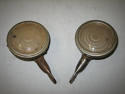 VINLAMP VINTAGE SIDE LAMP PAIR L/H & R/H W/SIDE OBS LENS 80mm DIAM - MG Sales & Service - 1