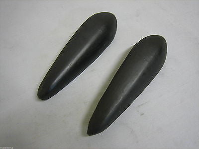 454-375 MG MGB / MGC BUMPER BAR OVERRIDER INSERTS BUFFERS x2 - MG Sales & Service