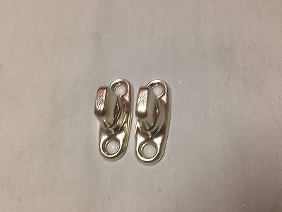 227-500 14A6536 MG MGA SPRITE/MIDGET SILVER TURNBUTTONS x2 - MG Sales & Service