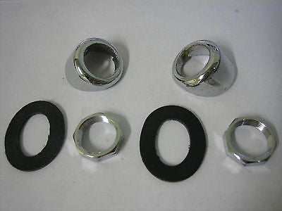 145-260K MG MGB CHROME WINDSCREEN WIPER BEZEL KIT - MG Sales & Service