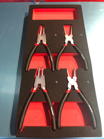 T-F1ET28 4 pc CIRCLIP PLIER SET 1/3 DRAWER FIXMAN