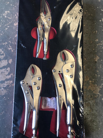 T-F1ET82 3 pc VICE GRIP SET 1/3 DRAWER FIXMAN
