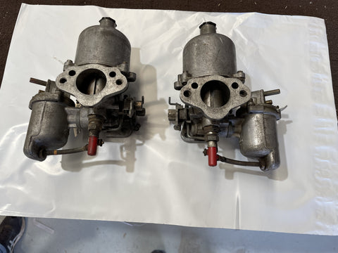 HS4 PAIR CARBIES WITH BREATHER  USED MGB TRIUMPH DOLOMITE