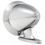 222-372   DOOR MIRROR BULLET RACING STYLE CHROME DUAL BASE 3.5" CHROME