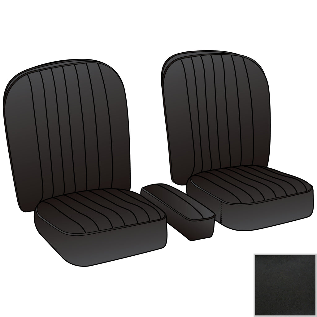 246-130 MGA BLACK SEAT COVER KIT WITH BLACK PIPING