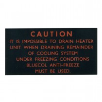 408-365 CRST127 LABEL CAUTION HEATER