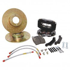 586-628 BRAKE UPGRADE MGB WILWOOD 4 POT DRILLED SLOTTED DISCS