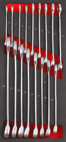 T-F1ET45 17 pc SPANNER SET 1/3 DRAWER FIXMAN