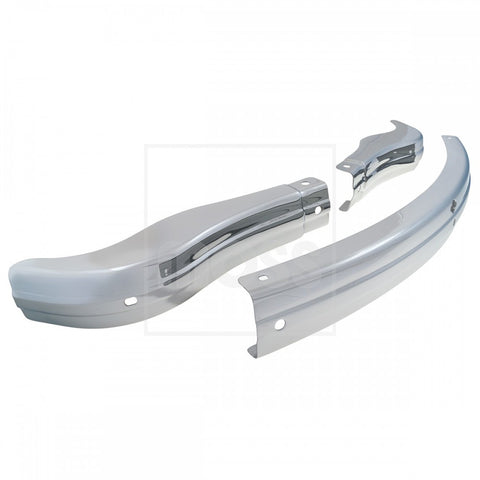 454-880 AHH5474C MG MGA CHROME FRONT BUMPER 3PC