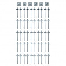 326-058 AHH6103SFK MGB CHROME MOULDING SET FITTING KIT