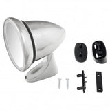 GAM106 DOOR MIRROR BULLET RACING STYLE FLAT CHROME  RH