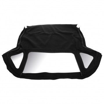 HZA5123MH HOOD FOLDING FRAME MOHAIR BLACK NO HEADER RAIL ZIP OUT REAR WINDOW