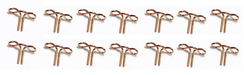 14A9796 MORRIS MINI OVAL DASH SPEEDO HOUSING CHROME STRIP CLIP x 14