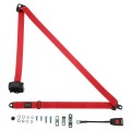 SBS500/30RED SEAT BELT SECURON INERTIA RED FRONT LAP & DIAGONAL